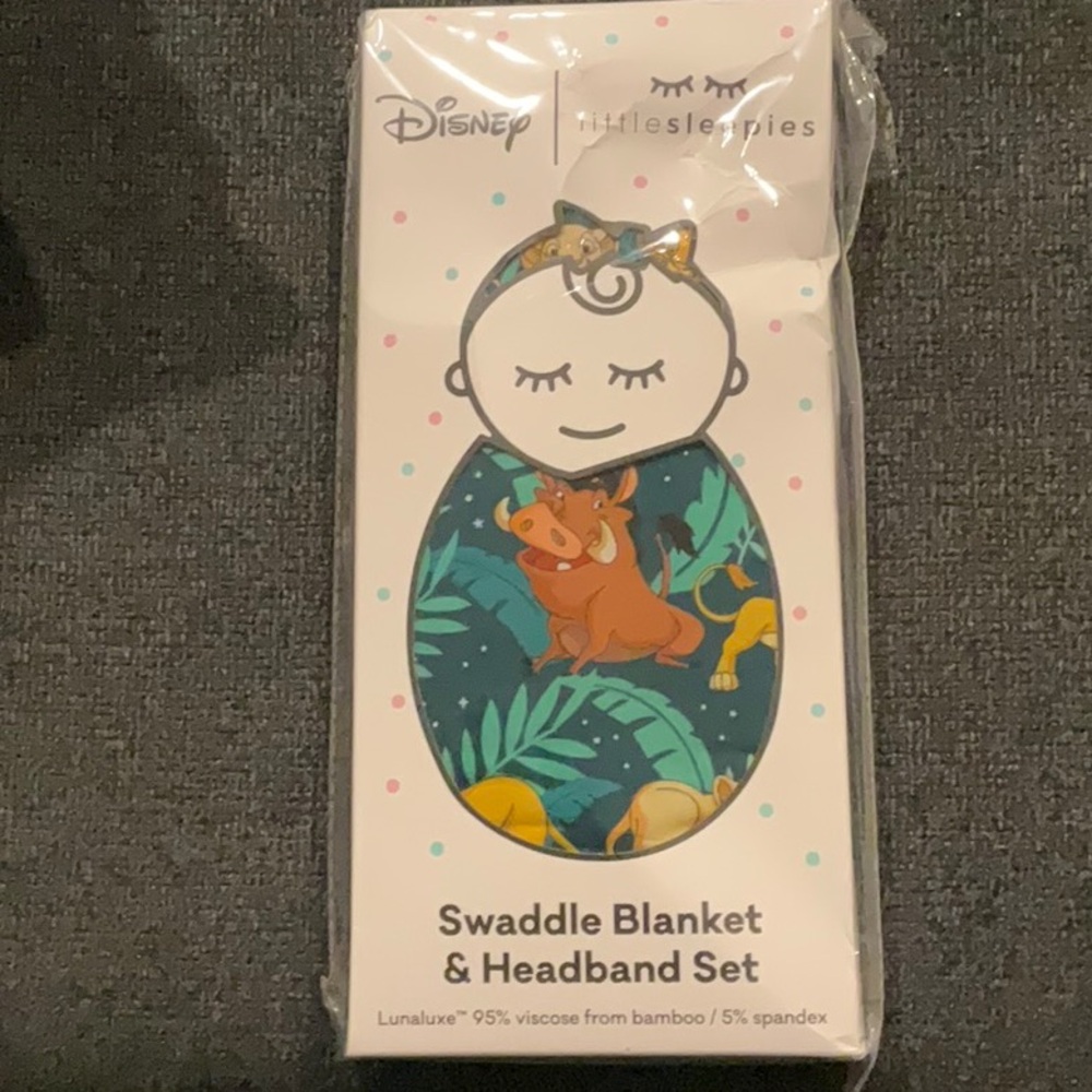 Swaddle Blanket & headband set
